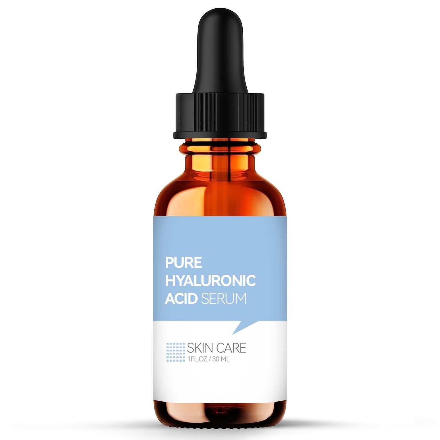 Pure Hyaluronic Acid Serum - With Plant Squalene Intense Hydration Skin Care Solution - 1 FL. OZ. (30 ML) For Youthful, Radiant Skin