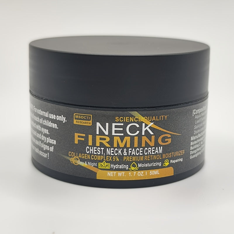 50ml Neck Firming Cream Use On Saggy Or Turkey Neck, Tightener - Collagen & Retinol Skin Tightening Cream - Moisturizer For Neck & Décolleté