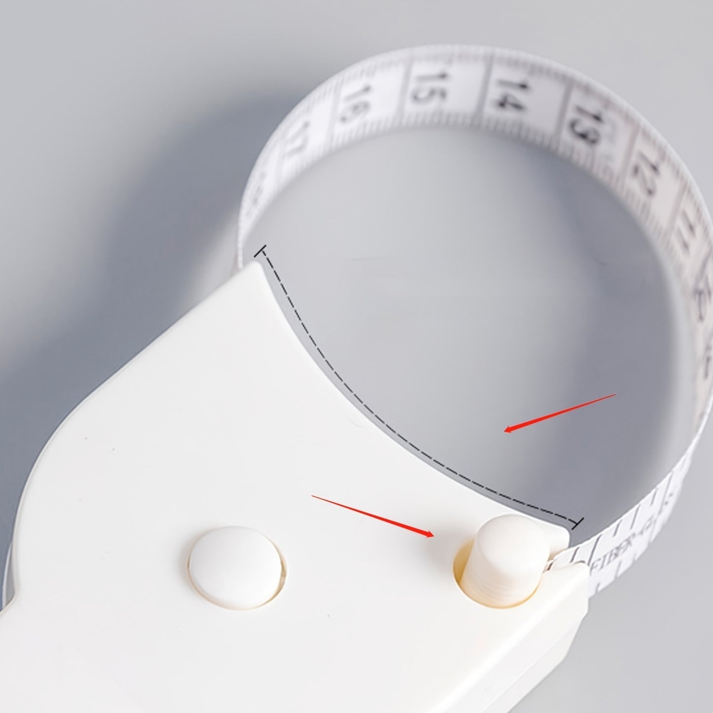 1pc Body Measurement Tape with Y-Shaped Handle - 59 Inches of Accurate Measuring