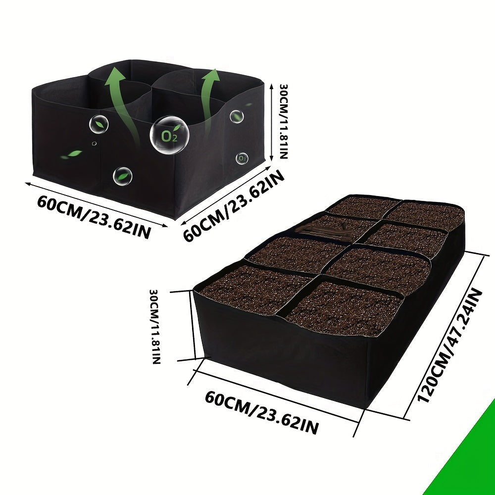 1 Pack, Garden Bed 121.92 X 60.96 X 30.48cm Fabric Planter Yard Garden Box Outdoor Rectangle Large Planter Bag For Plant, Potato, Tomato, Flower, Vegetable, Herbs, Fruits