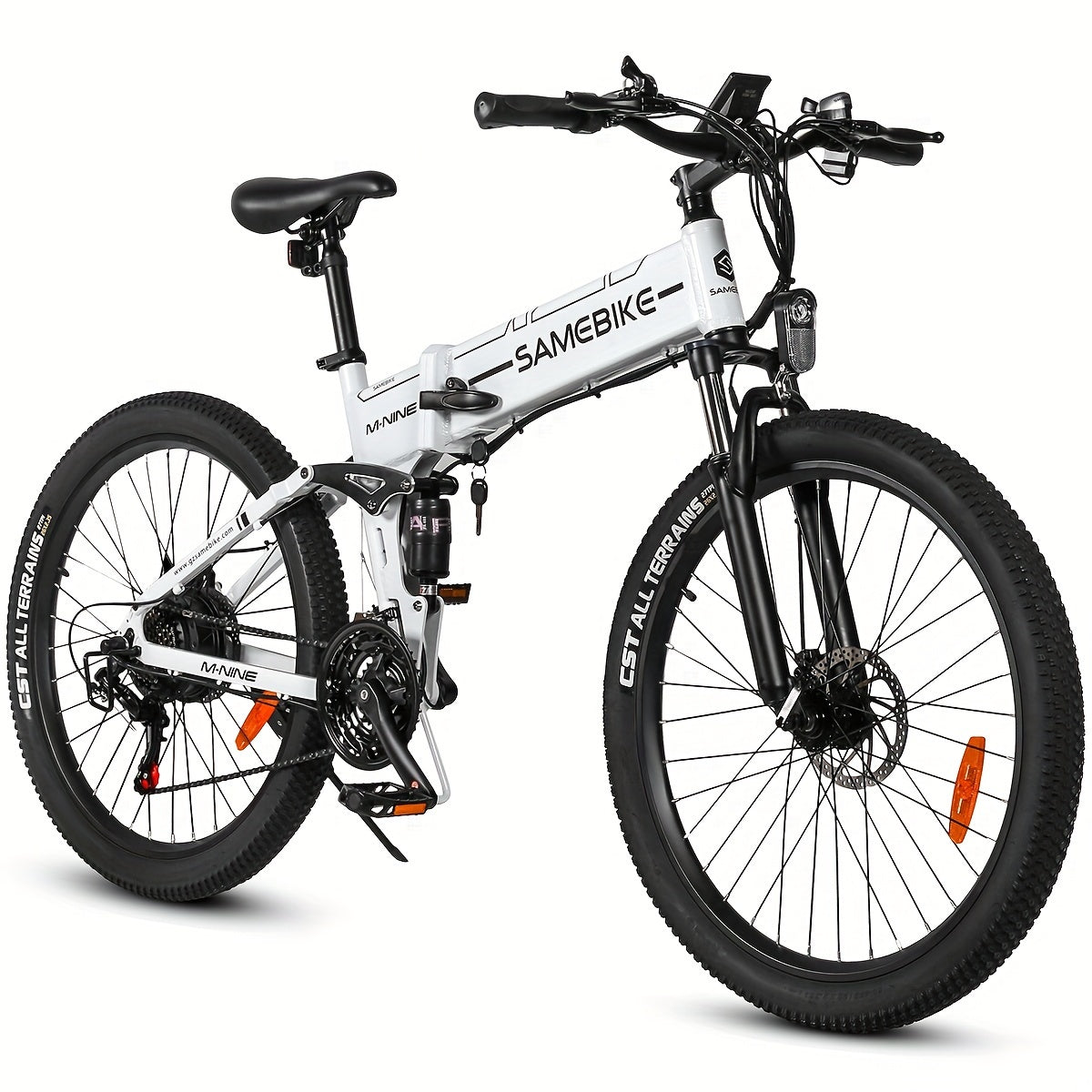SAMEBIKE Folding Electric Bike | 26x1.95-inch Wear-resistant Tires | 48V 7.8AH Removable Battery | 250W Motor | Disc Brakes | LCD Smart Meter | 80-90km Range, Mountain Bike, Hill Miles E Bike, Folding E Bike, Electric Bike fo