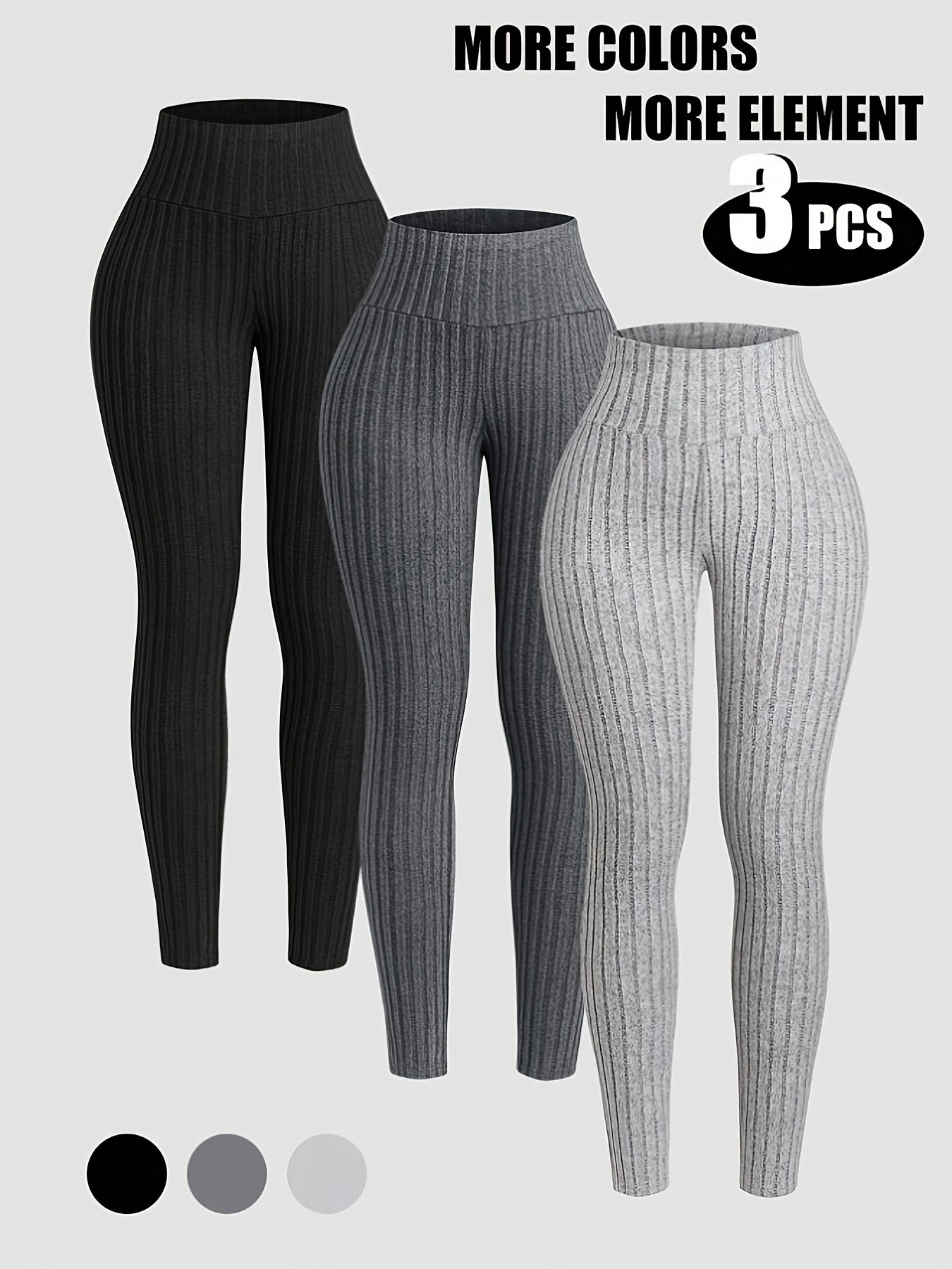 Women's Leggings Three-Piece Set Women's Casual Leggings Three-Pack