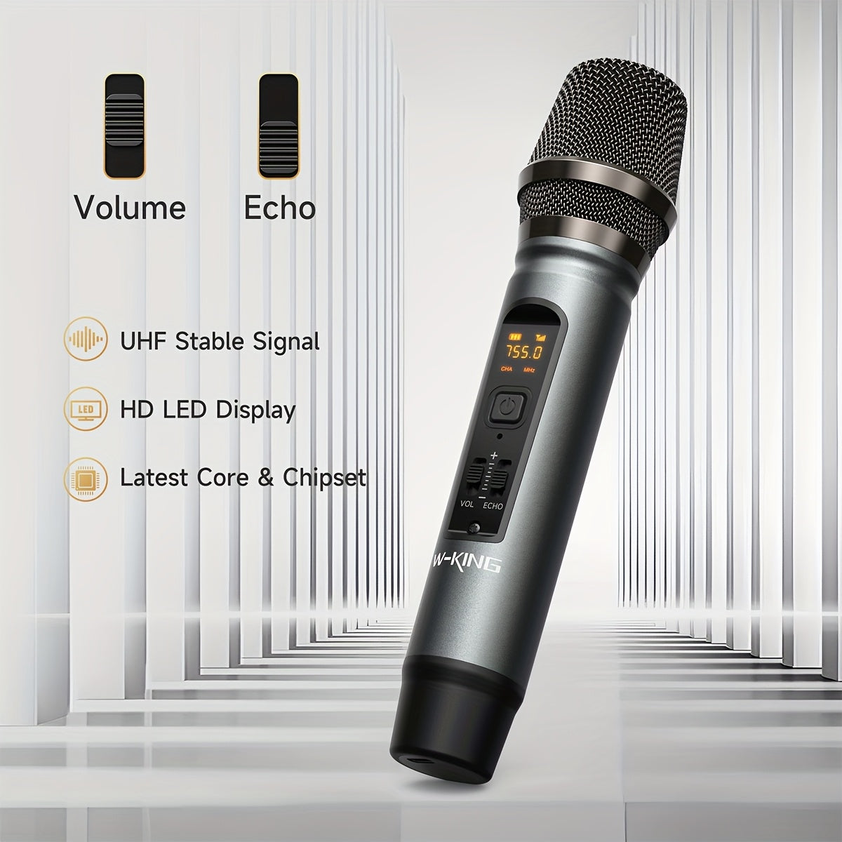 W-KING 70W Coluna Bluetooth Portátil com Microfone e Luzes