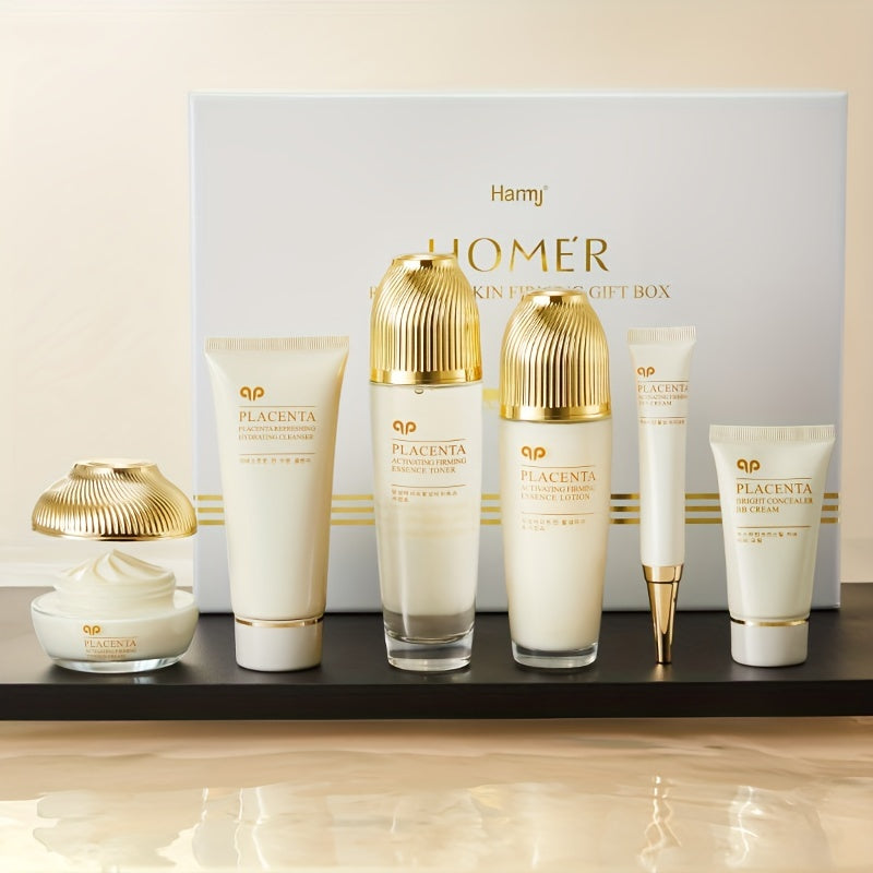 Sheep Placenta Active Plastic Firming Facial Skin Care Gift Box Moisturizing And Hydrating Skin Care Set, Prevent Dryness And Cracking