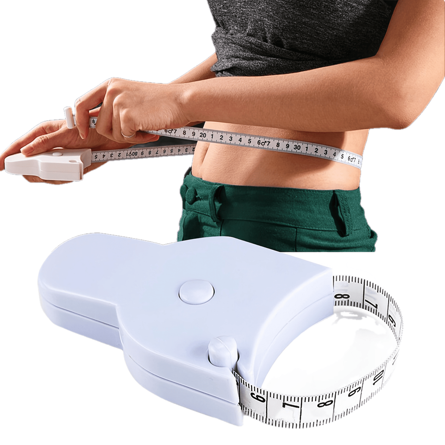 1pc Body Measurement Tape with Y-Shaped Handle - 59 Inches of Accurate Measuring