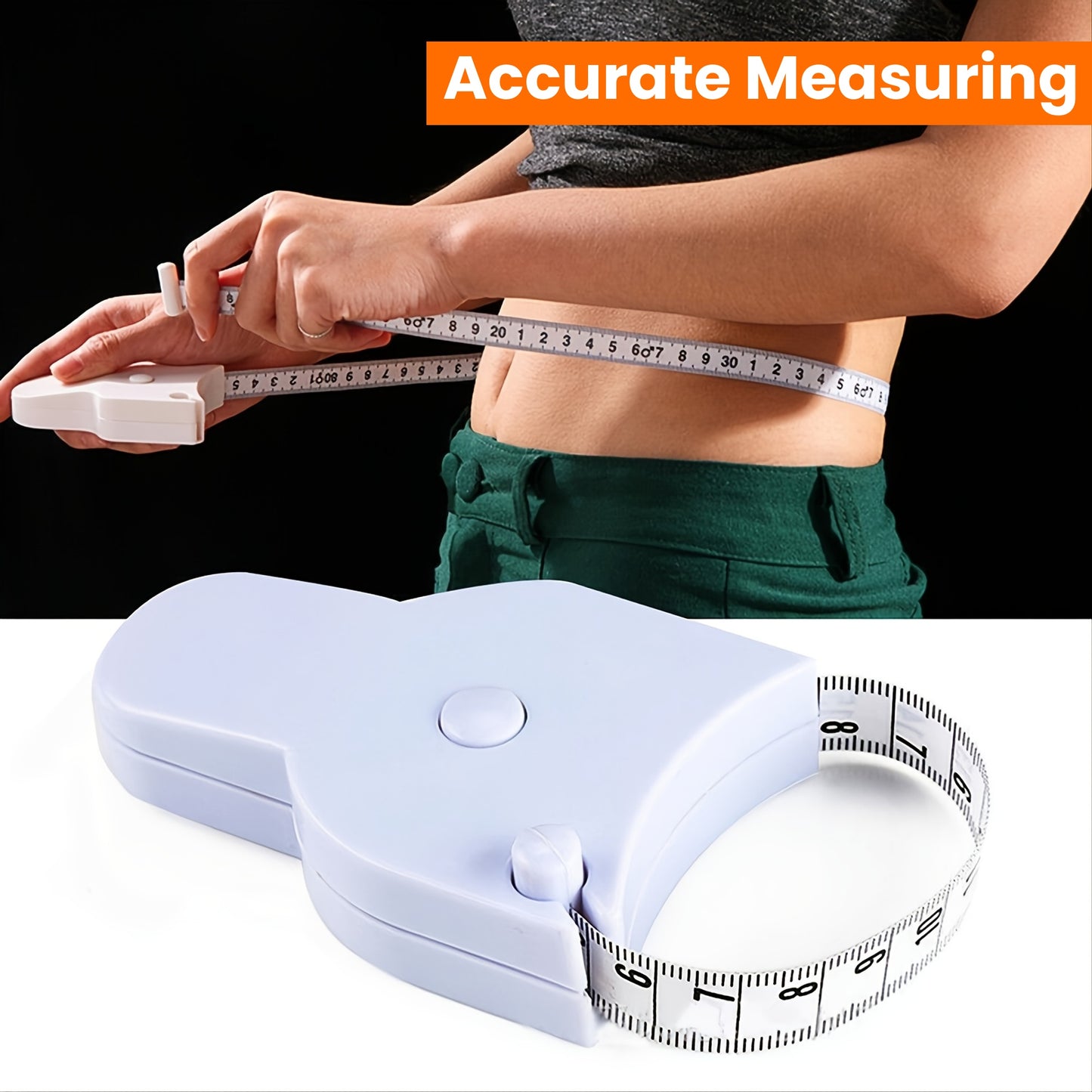 1pc Body Measurement Tape with Y-Shaped Handle - 59 Inches of Accurate Measuring
