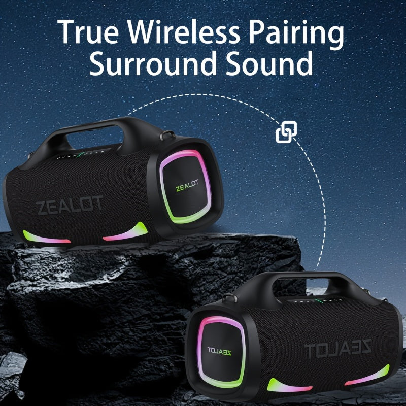 Zealot S79 Wireless speaker, Hifi Sound quality, High Quality, Dual Pairing, Fast ChargingLong Battery Life, 36 Hours Playtime Loud Stereo, Booming Bass. PartyBox. forparty