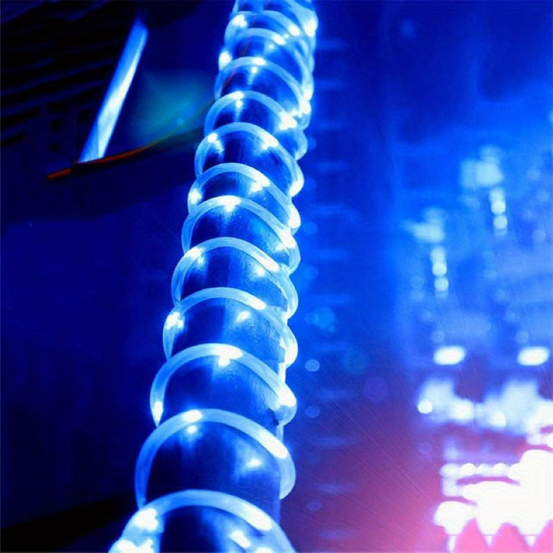 Solar LED Light Path Deck Outdoor Garden Solar String Lights Solar Rope Lights Outdoor Lighting strips Led Garland Lights For Wedding Party Christmas Halloween Decoration Garden Stair with Smart Light sensor 8 Light Modes