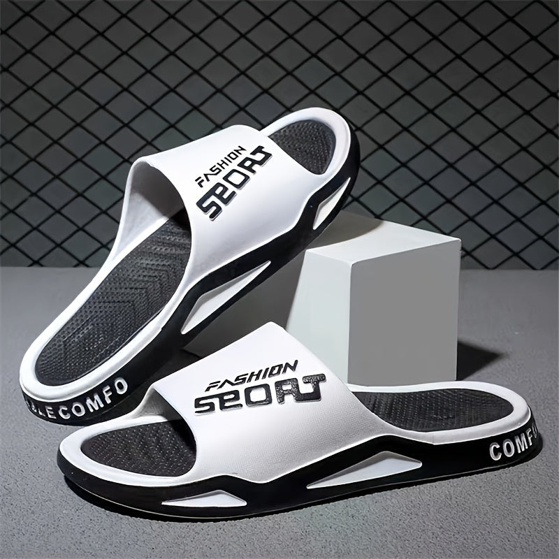 Men's & EVA Slippers - Open-Toe Non-Slip Slip- Indoor/Outdoor House, Lightweight & Arch Design, All-Season for Gym, Beach, - ///// - Casual & Training Footwear with Breathable EVA Material, Minimalist Style, and Versatile for