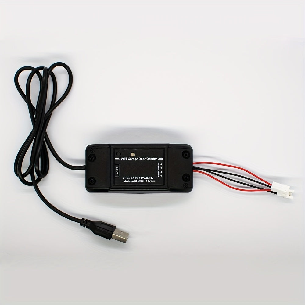 MIXIYOU Smart Garage Door Opener Controller with Sensor - WiFi & RF433MHz Receiver, Alexa & Home Compatible, App-Controlled Door Opener with Motion Sensor, Voice Command, Smart Home Automation, Compatible with Alexa, Assista