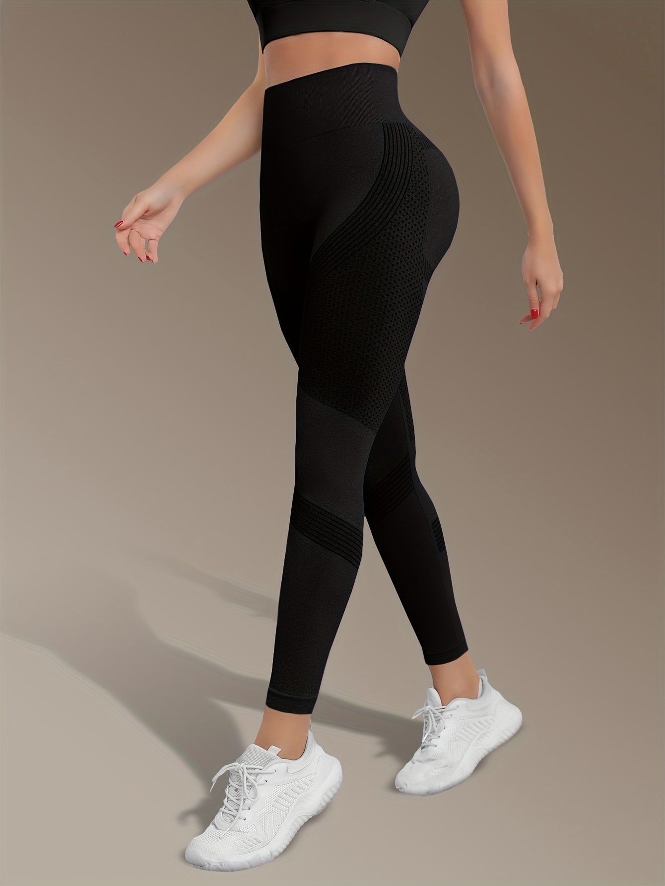 Women's High-Waist Seamless Yoga Leggings - Quick Dry, Stretchy Activewear Pants for Fitness & Training