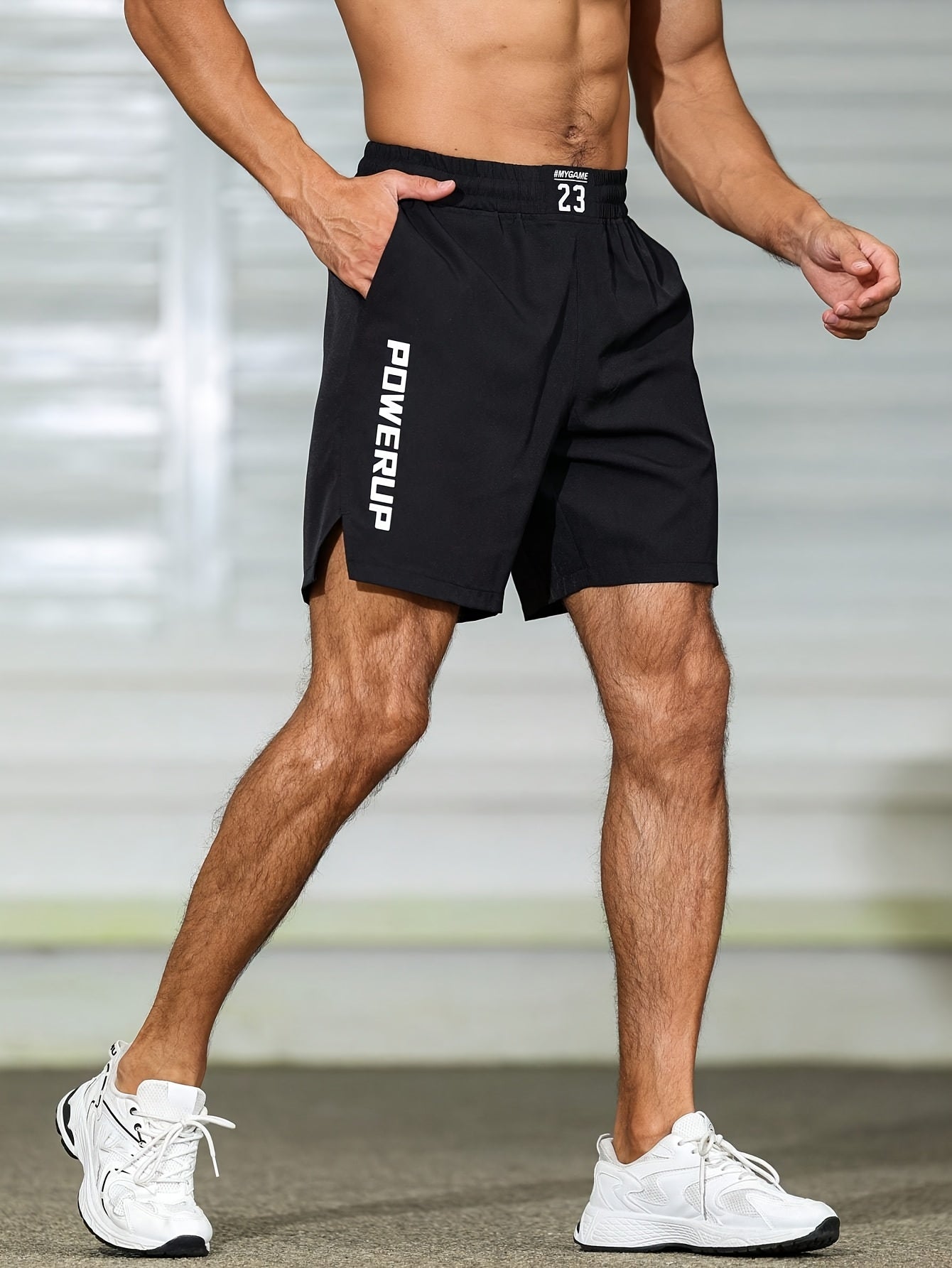 Men'S Quick-Dry Athletic Shorts - Moisture-Wicking Workout Shorts with Elastic Waistband, Lightweight Gym Running Beach Shorts with Side Pockets - Machine Washable Performance Swim Trunks for Swimming, Training, Casual Outdoo