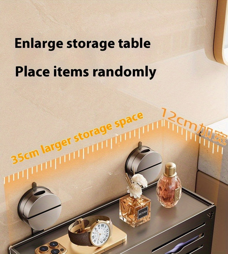 CYCY Wall-Mounted Bathroom Tissue Box Holder with Suction Cup Installation - Space-Saving Square Design, Durable Carbon Steel, Holds Multiple Rolls, Ideal for Toilet Paper & Face Towels, Modern Minimalist Style, Toilet Paper