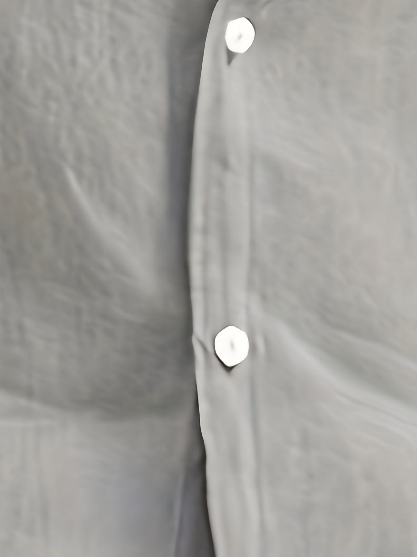 Solid Color Men's Cotton Long Sleeve Button Up Shirt, Men's Spring Fall Lapel Top