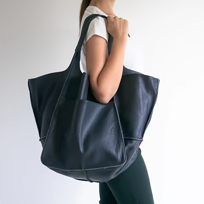 New Simple Women's       Large Capacity Tote for Shopping and Daily Commuting