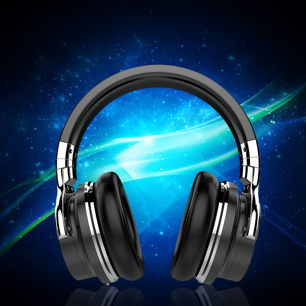 Wireless Headphones, Active Noise Cancelling Headphones with Microphone, Deep Bass, Over Ear Headphones, Comfortable Fit, 30H Playtime