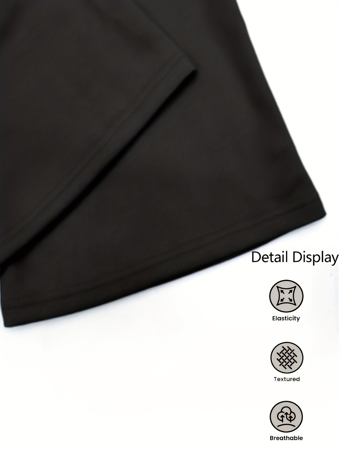 2pcs Women'S High-Waisted Wide-Leg Pants with Heart Letter Print - Casual Loose-Fit Joggers, Solid Color, All-Season Comfort, Pockets, Versatile for Casual Attire