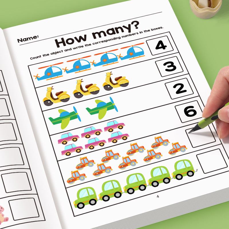 64-Page Math Workbook: & Kindergarten Number Practice Book with Tracing, Writing & Coloring Activities - Interactive Early Learning Workbook for, Curriculum (Numbers 0-100, Counting Games)