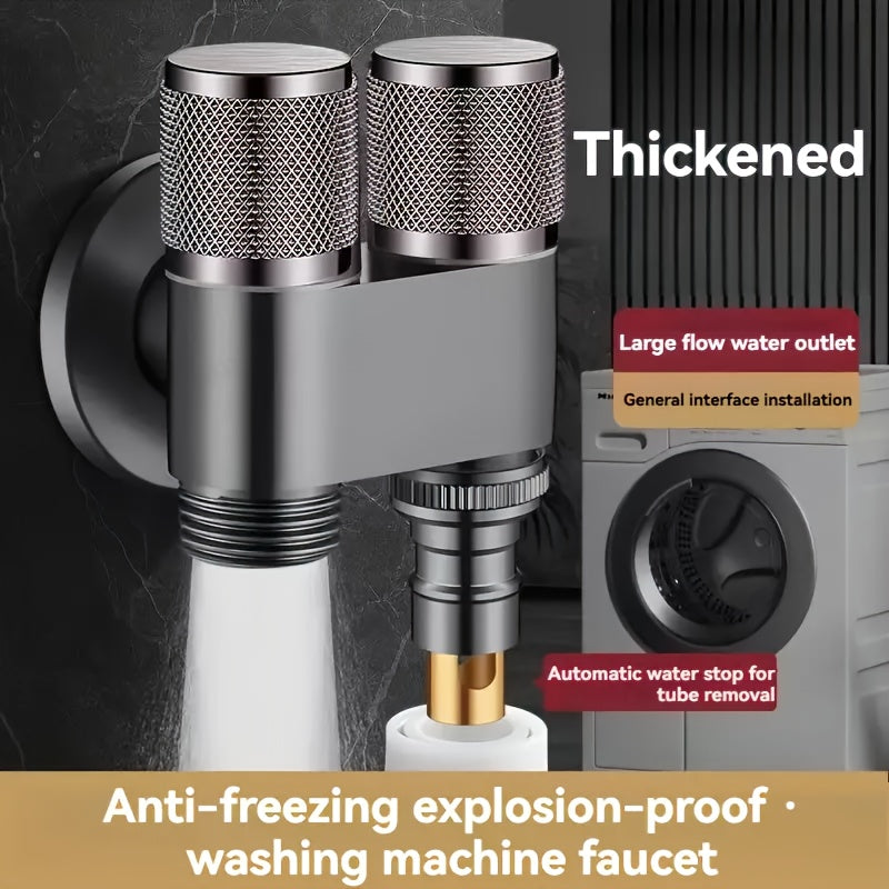 The Bathroom Is Equipped with A Dual Control Faucet with 2 Outlets. Very Suitable for Connecting Washing Machines And Toilets.