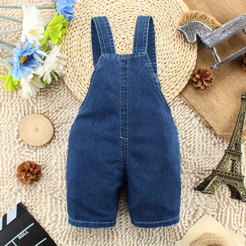 Baby Boys And Girls Cute Dog Pattern Overalls Shorts Clothes For Summer