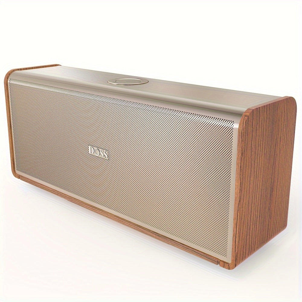 DOSS SoundBox XL Ultra 80W Wireless Home Speaker with Subwoofer, 2.1 Channel Sound System, 18-Hour, Wireless 5.3, -C, DSP Technology & Low Frequency, Compatible with Smartphones, Tablets, Laptops, Music Players - Modern Metal