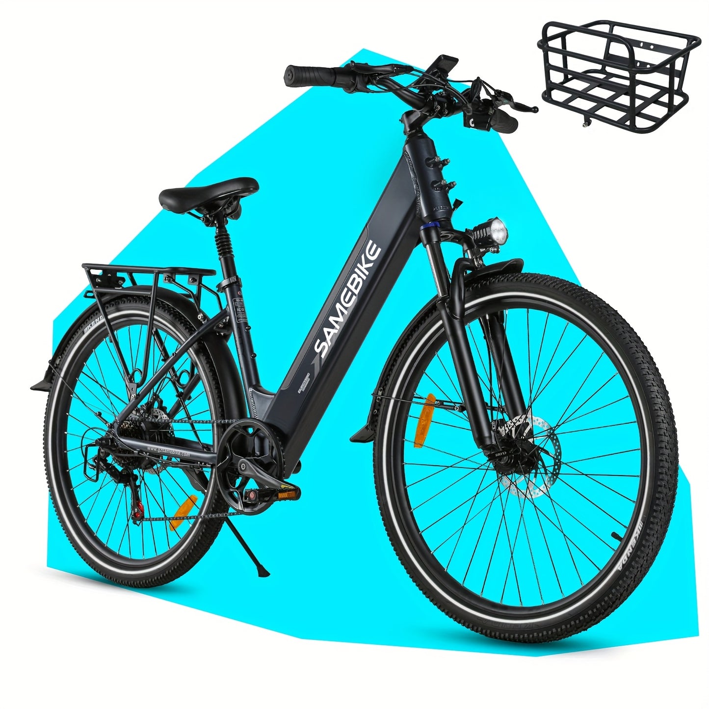 Folding Electric Bike | 26x3.0-inch Durable Tires | 48V13AH Removable Battery | 250W Motor | Disc Brakes | LCD Smart Meter | 100-110km Power-Assisted Range, Mountain Bike, Adult Bike, Cycling Assistant,  Urban Commuting, Mode