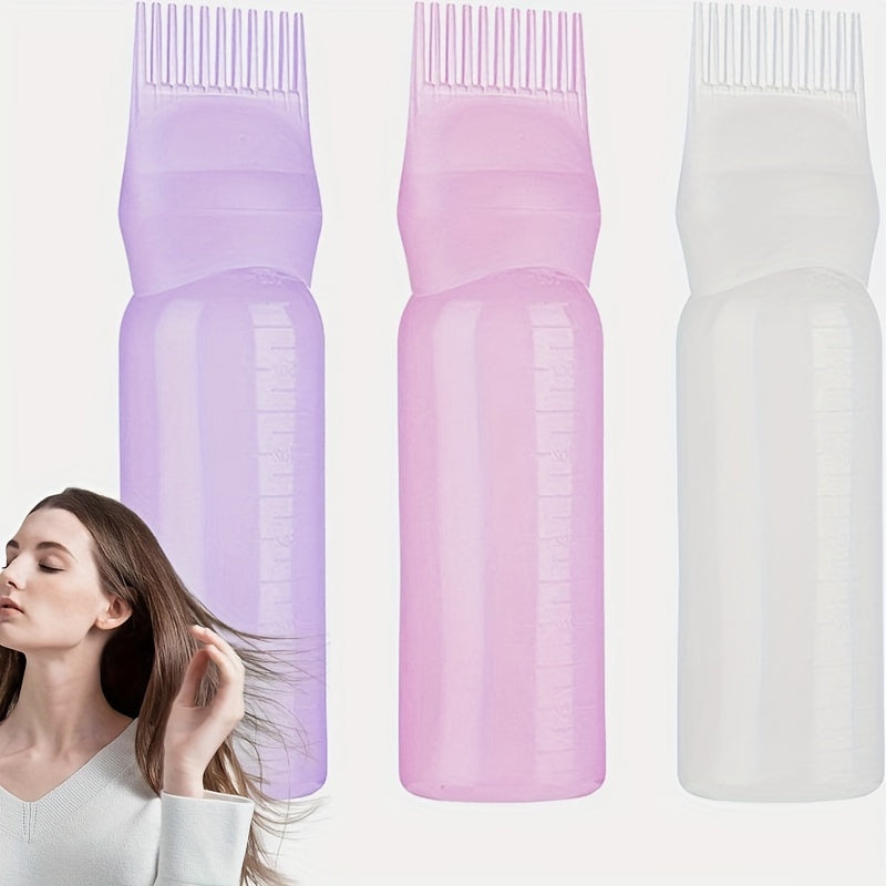 120ml Hair Dyeing Bottle with Comb Shampoo and Applicator Tool - Easy and Precise Hair Color Application