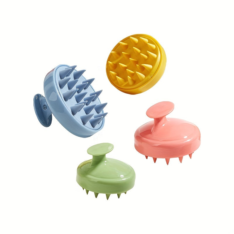 Soft Silicone Scalp Massage Brush For Wet And Dry Use - Shampoo Brush - Gentle Cleaning Hair And Scalp