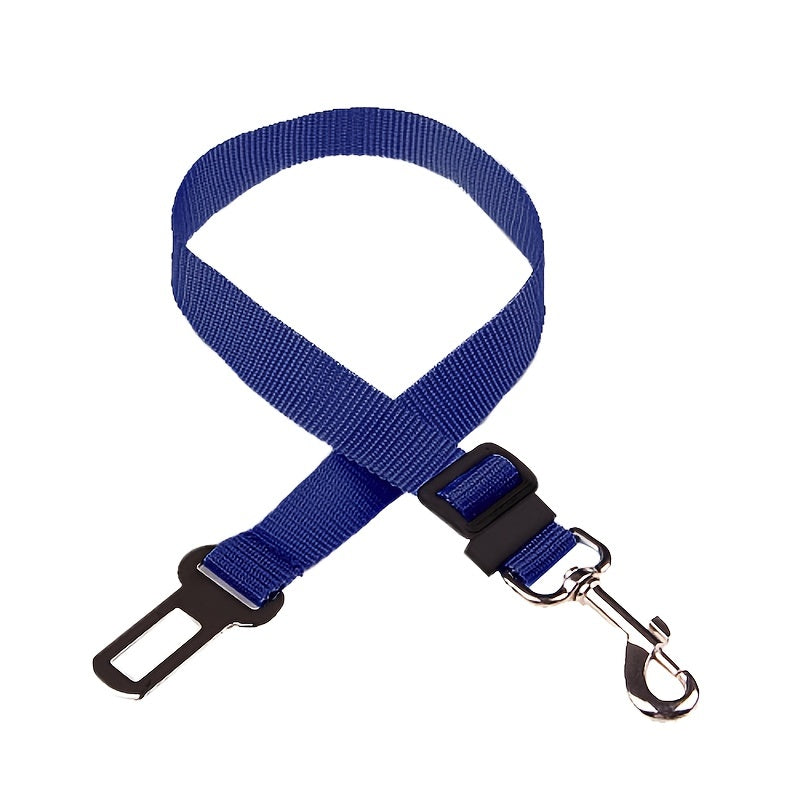 Keep Your Pet Safe On The Road: 1pc Retractable & Adjustable Pet Seat Belt For Cars
