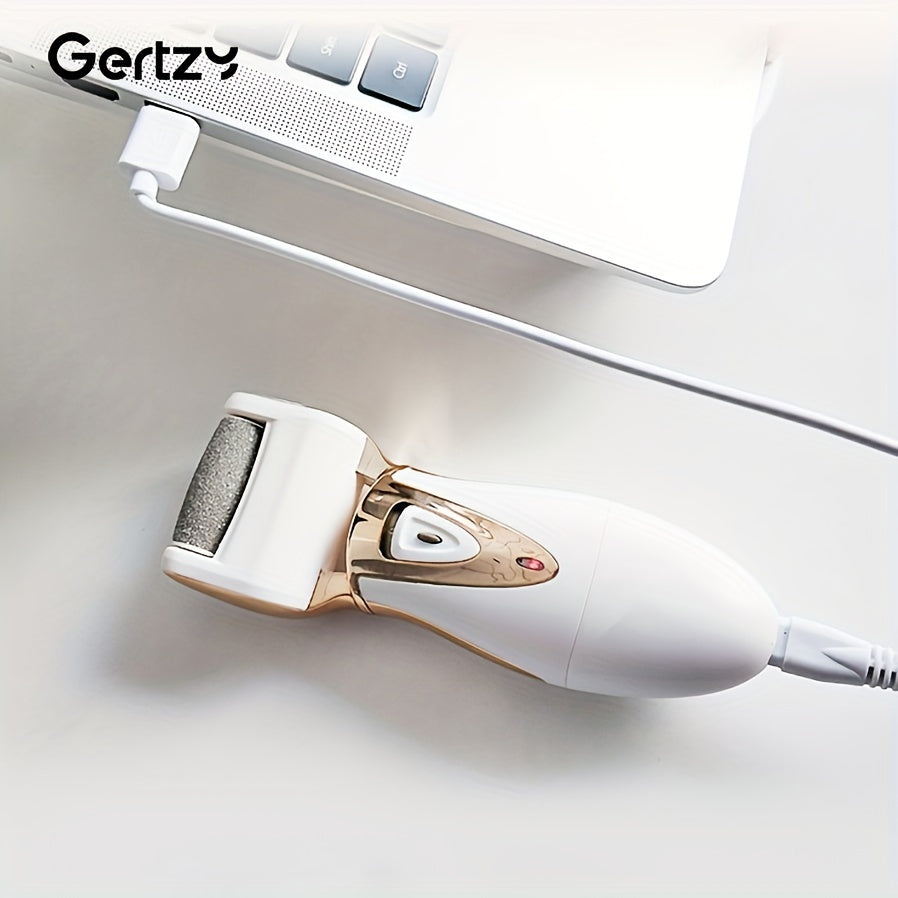 GERTZY Electric Feet Callus Removers Rechargeable, Portable Electronic Foot File Pedicure Tools, Electric Callus Remover Kit, Professional Pedi Feet Care For Dead, Hard Cracked Dry Skin Ideal Gift