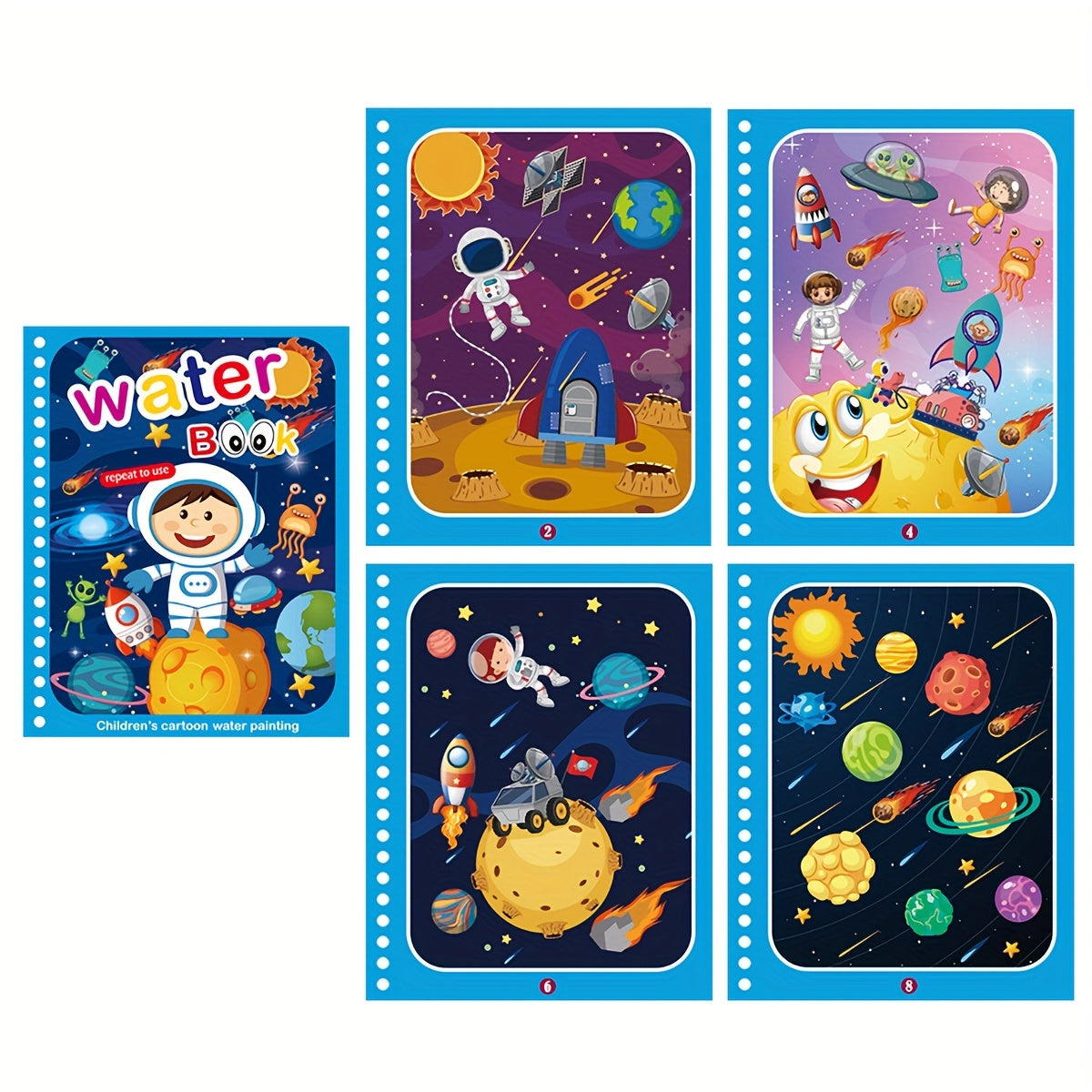1pc Reusable Coloring Book Drawing Book Painting Drawing Toys Toys For Christmas Halloween Gifts Easter Gift