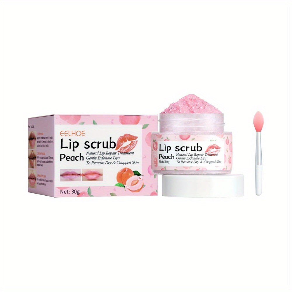 Peach Lip Scrub Exfoliating Fade Lip Lines Removing Dead Skin Moisturizing Care Makeup Dark Lip Corrector