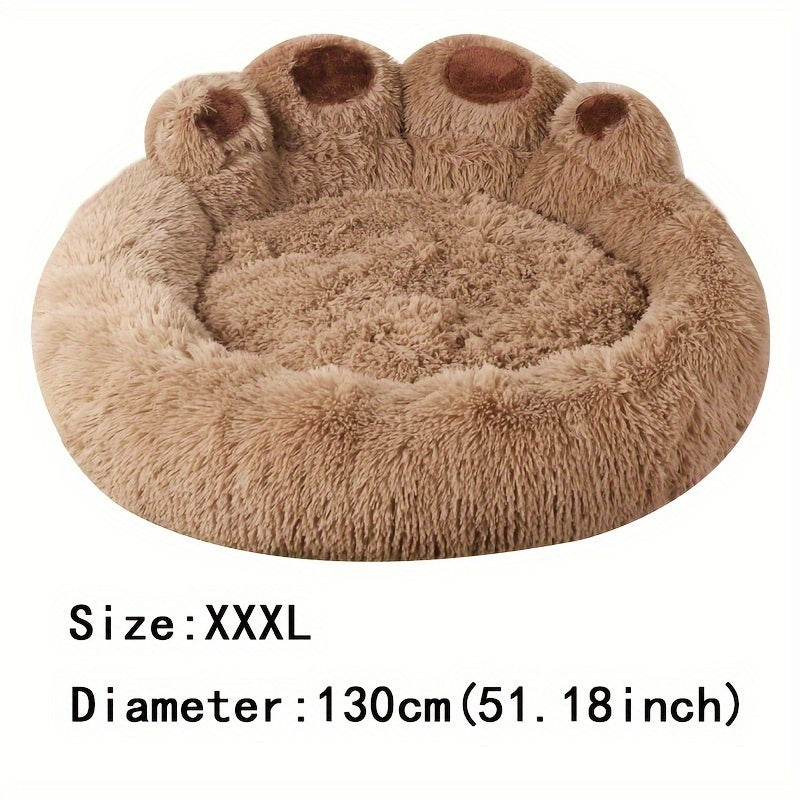 Soft Long Plush Cat kennel dog kennel winter warm pet bed Cat Bed Cat Mat Animals Sleeping Sofa Christmas Gift