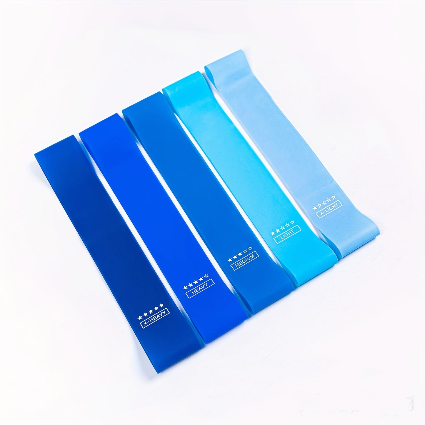 5pcs/set Portable Resistance Band Set, Elastic Bands For Yoga Gym Pilates Weight Training & Sports