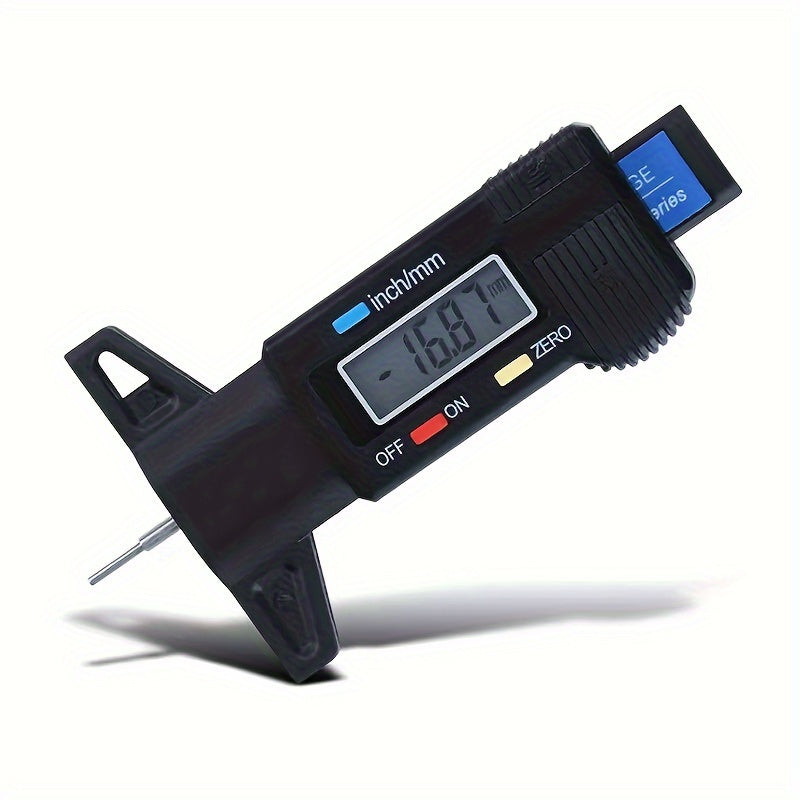 1pc Digital Depth Gauge Caliper Tread Depth Gauge LCD Tire Tread Gauge For Car Tire 0-25mm Measuring Tool Caliper Repair Tools