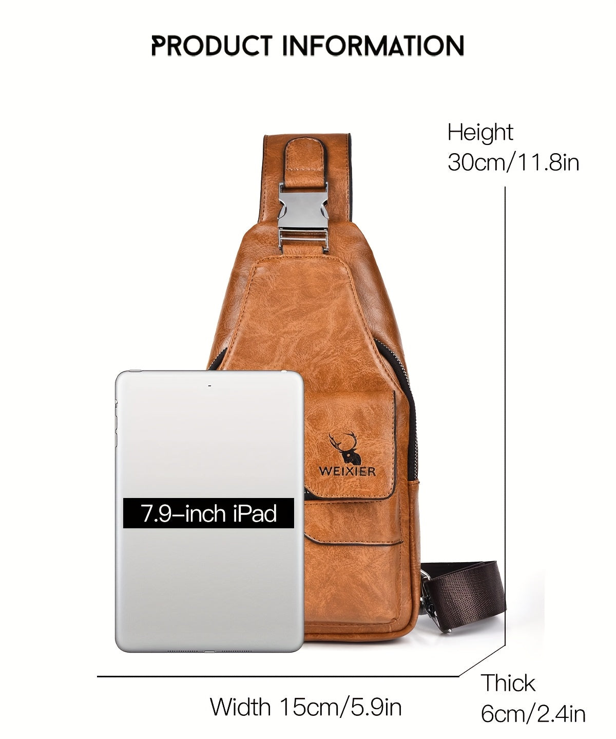 New and Wear-Resistant Men's Crossbody Bag, Handbag, Shoulder Bag, Chest Bag, Made of Wear-Resistant Fabric, with Large Capacity, Convenient to Carry, Suitable for Daily Work, Leisure, and Travel, Available in Multiple Colors