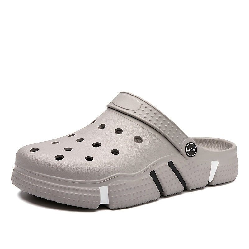 Unisex Clogs, Garden Shoes, Lightweight Non Slip Slides Slippers, Casual Hollow Out Beach Sandals, adult's footwear