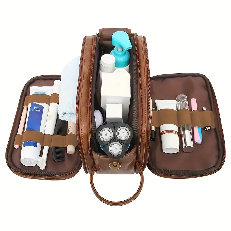 Men'S Large Travel Toiletry Bag - Lightweight Organizer with Shaving Kit, Cosmetics & Makeup Storage, Zippered Bathroom Pouch with Lanyard, Bathroom Organizers And Storage