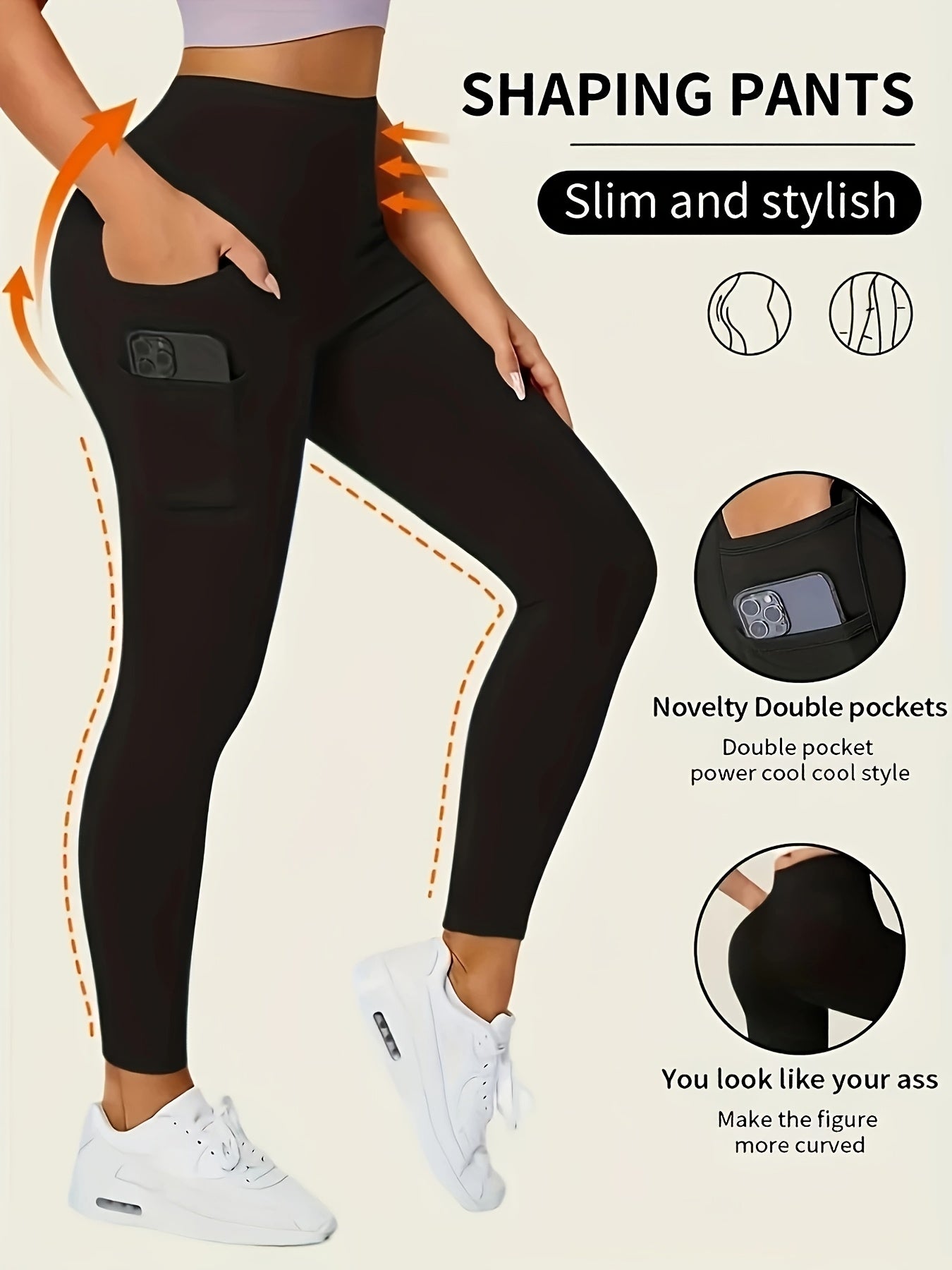 Women's High-Waisted Pants - Non-See-Through Stretchy Leggings with Fit, All-Season & Casual Pants for,, Casual Attire - Burgundy Bottoms, Trousers, Sleek Design, Supportive Waistband, Versatile, Enthusiasts