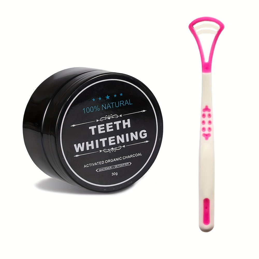100% Natural Activated Organic Charcoal Teeth Whitening Powder - Deep Clean, Fresh Breath, Suitable for Daily Use