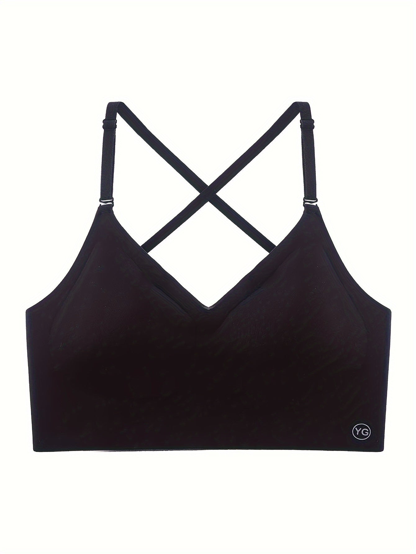 2pcs Seamless U-Backless Sports Bra Set, Breathable Comfortable Crop Top With Adjustable Straps For Yoga And Fitness