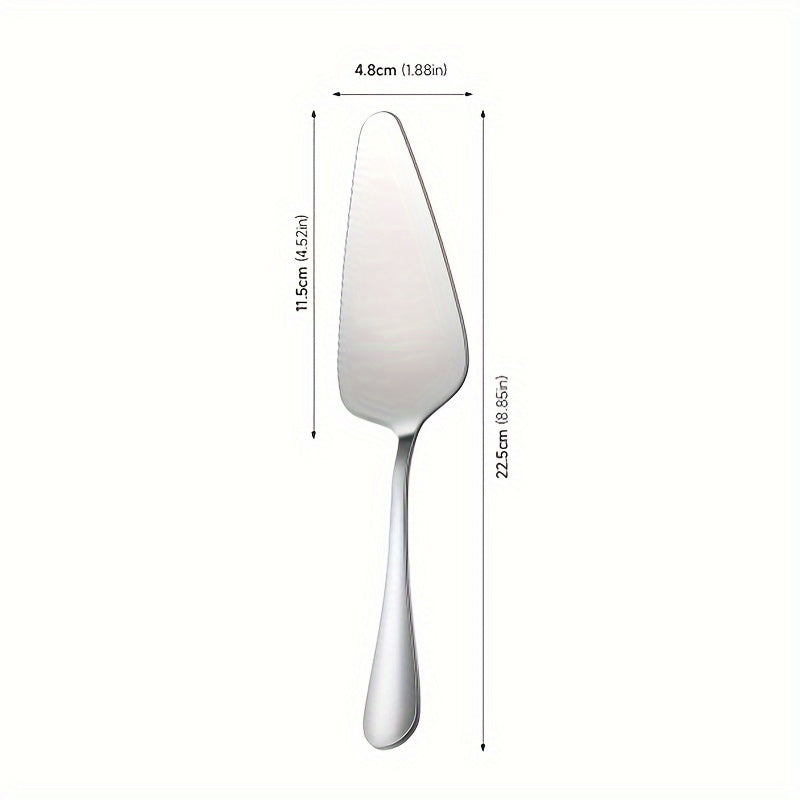 1pc Stainless Steel Cake Shovel, Cake Cream Serrated Edge Baking Tool, Kitchen Gadgets
