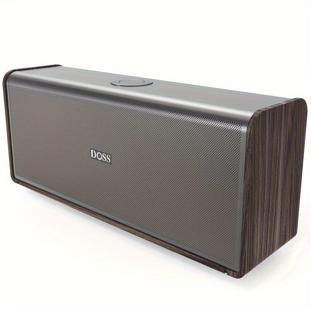 DOSS SoundBox XL Ultra 80W Wireless Home Speaker with Subwoofer, 2.1 Channel Sound System, 18-Hour, Wireless 5.3, -C, DSP Technology & Low Frequency, Compatible with Smartphones, Tablets, Laptops, Music Players - Modern Metal