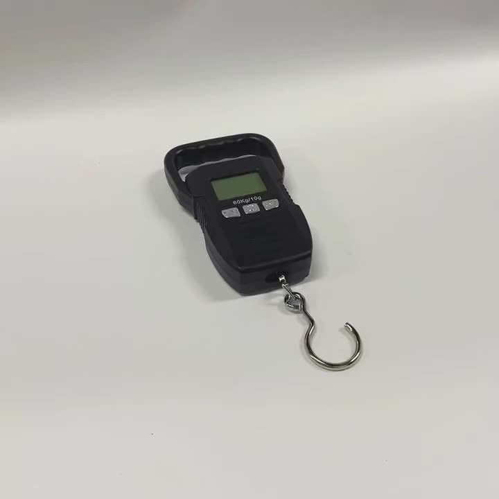CYCG Heavy-Duty Digital Hanging Scale 132lb/60kg with Large Handle & Backlit LCD Display, /Plastic Construction, 0.01lb/0.01kg Precision, Large Capacity Weight Scale for Luggage, Fishing, Postal, Laboratory, Gym, Construction
