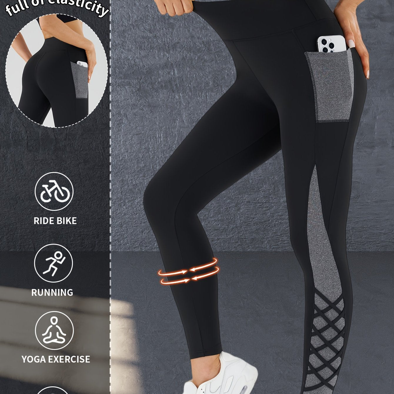 Women's Yoga Pants, Outdoor Fitness Trousers, Butt-lifting and Abdominal Tightening Pants, Breathable and Comfortable Casual Pants