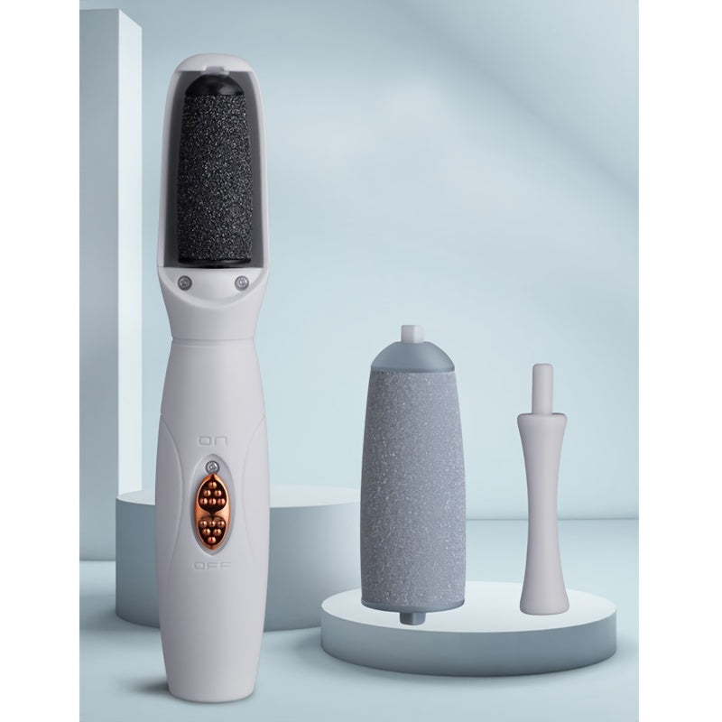 Removedor de calos elétrico para os pés, lixa de pés portátil e recarregável com esmeril para os pés.
