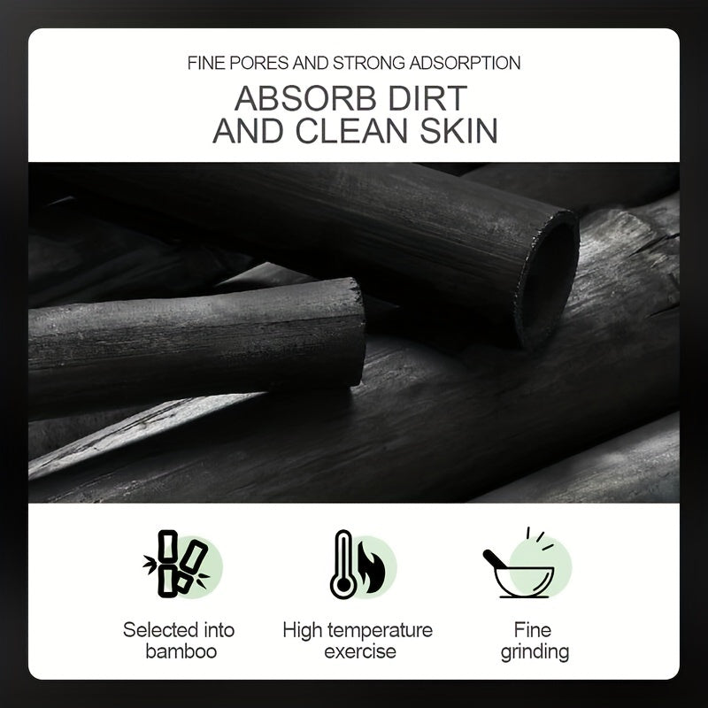 1/2pcs Bamboo Charcoal Peel Off Cleansing Mud Mask, Blackhead Cleansing, Pore Cleanser, Great For Oily Skin, Face Mask For Women And Men