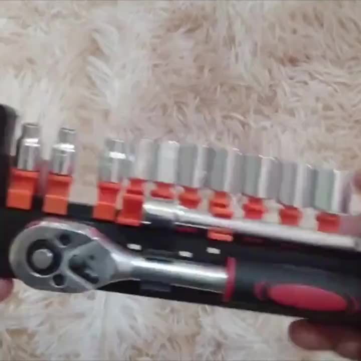 1set 1/4 New Upgrade Wrench Socket Set Hardware Car Boat Motorcycle Bicycle Repairing Tool