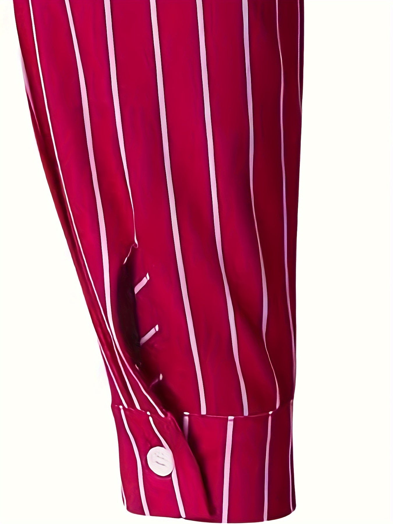 Casual Striped Men's Daily Thin Long Sleeve Button Up Shirt For Spring Summer Outdoor, Gift For Men