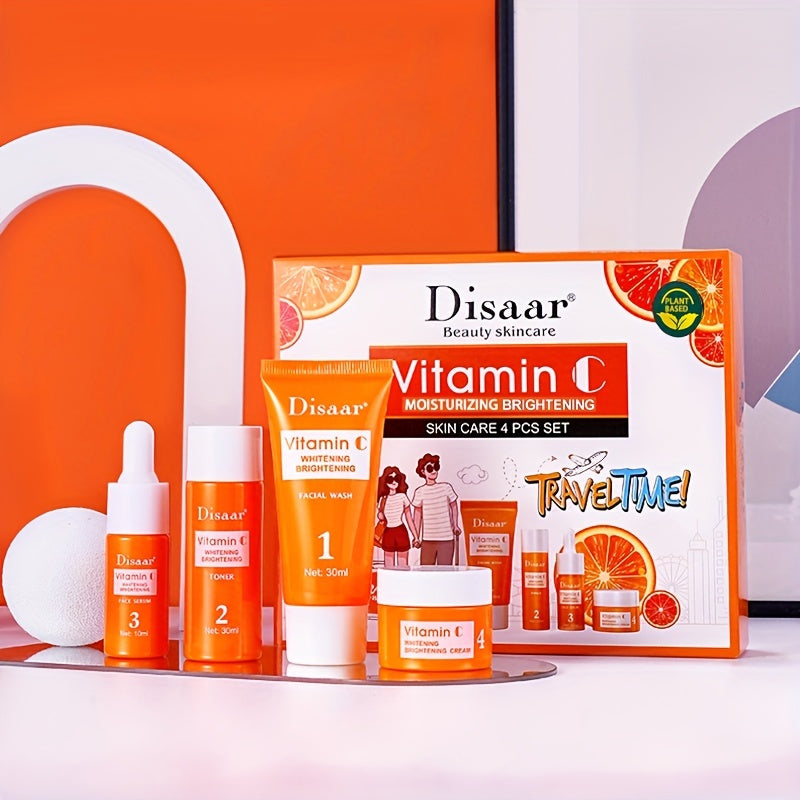 Vitamin C & Hyaluronic Acid Facial Care Set, Hydrate, Moisturize & Firm Skin - Perfect Gift For Any Occasion Gifts Father's Day Gift